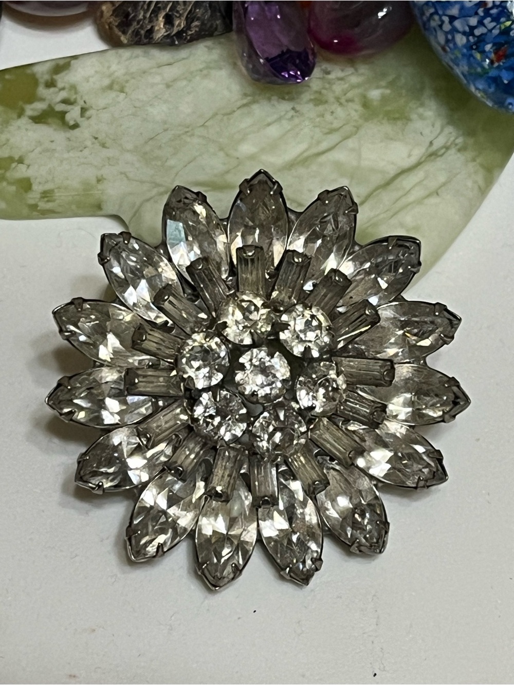 Vintage Rhinestone Brooch - Picture 1 of 6